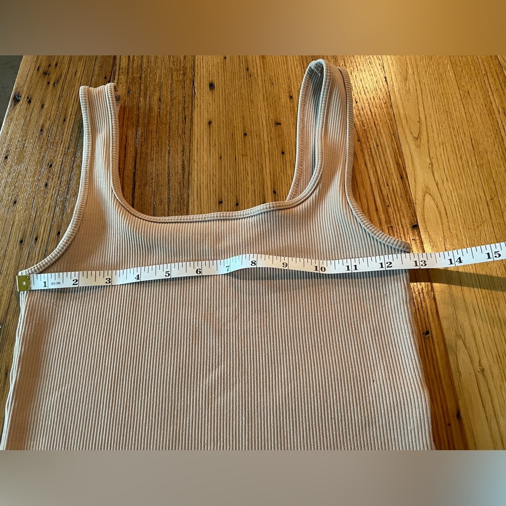 Abercrombie & Fitch Size Small Tan Ribbed Tank - Picture 5 of 8